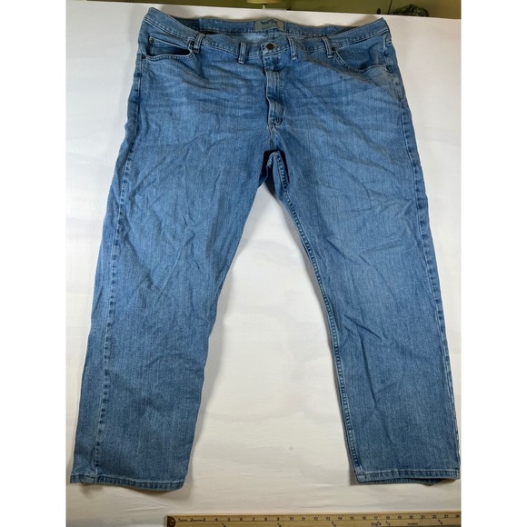 Wrangler Other - Wrangler Authentics Men's Jeans‎ Light Wash Straight Fit Size 50x32 RN 130273